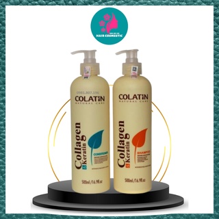 Dầu gội xả colatin collagen tơ tằm 500ml