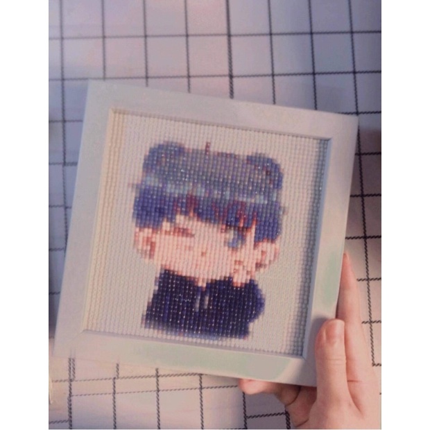 TRANH ĐÍNH ĐÁ CHIBI BTS- không kèm khung