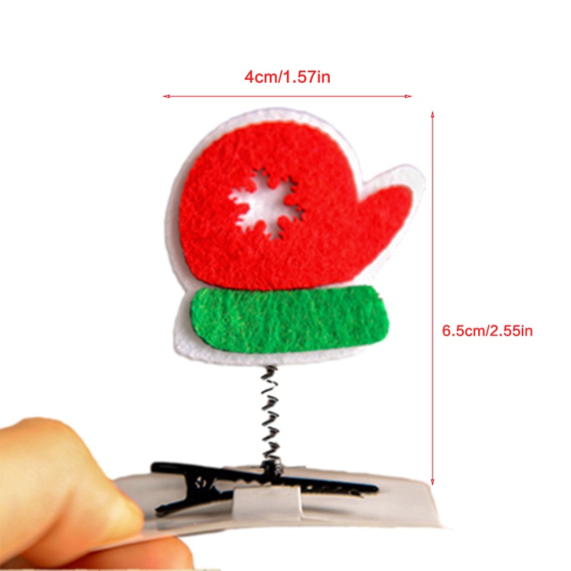 Kẹp Tóc Hình Kẹo Giáng Sinh Có Chuông