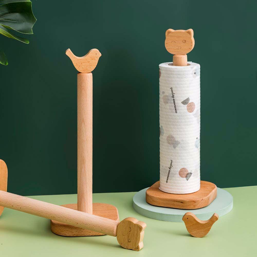 Giá Đỡ Cuộn Giấy Vệ Sinh Bằng Gỗ Phong Cách Nhật Bản