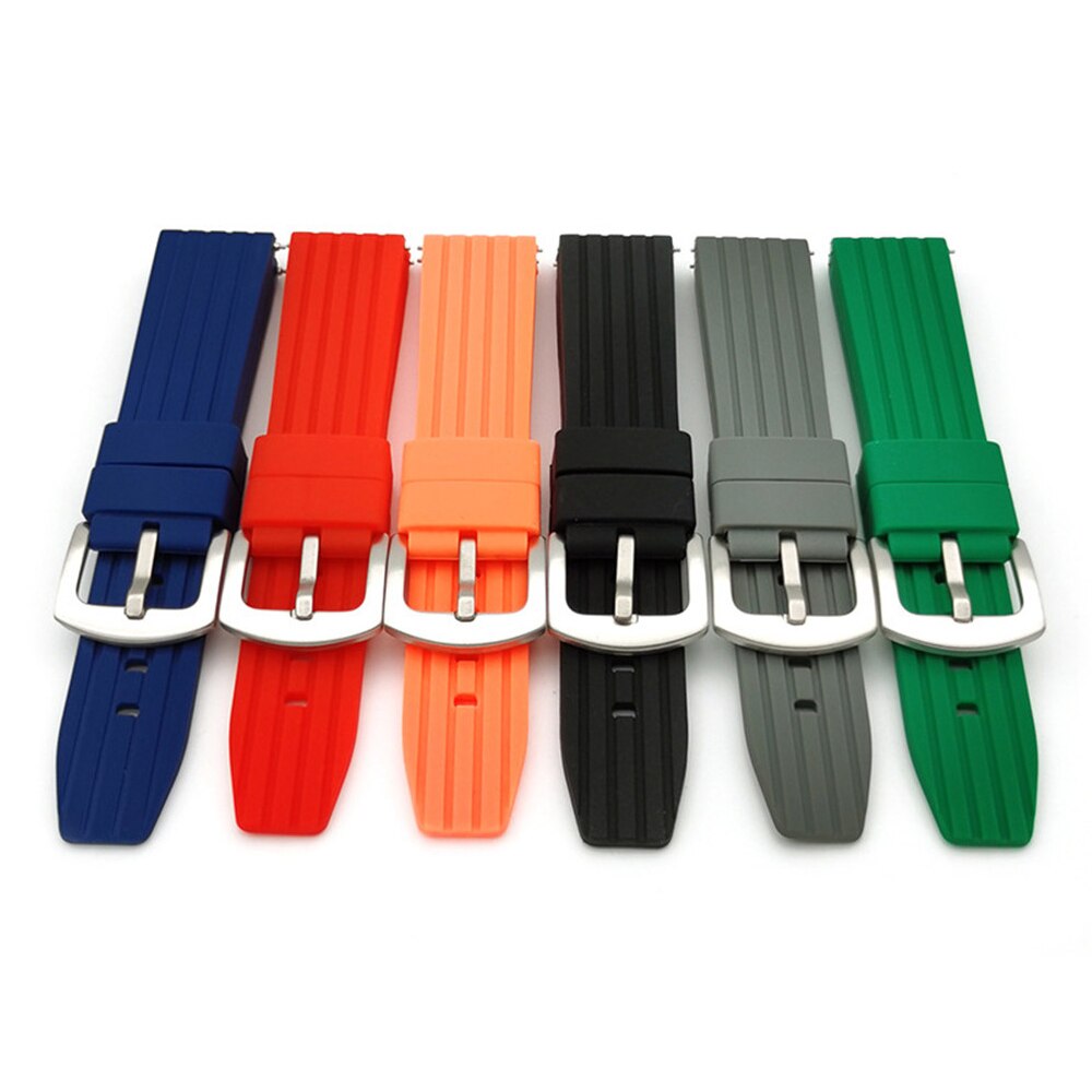 20mm 22mm Quality Silicone Watch Band For Huami Amazfit Watch GTS GTR 42mm 47mm Pace Pebble Stratos 2 3 2S Accessories Sport Waterproof Quick Release Bracelet Strap