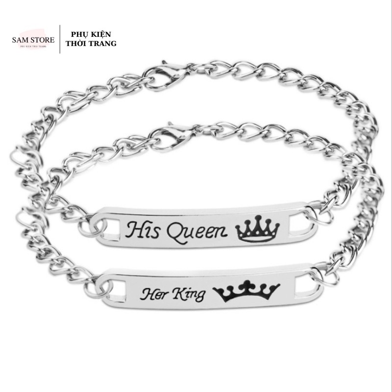 Bộ vòng tay King Queen tình yêu dành cho cặp đôi