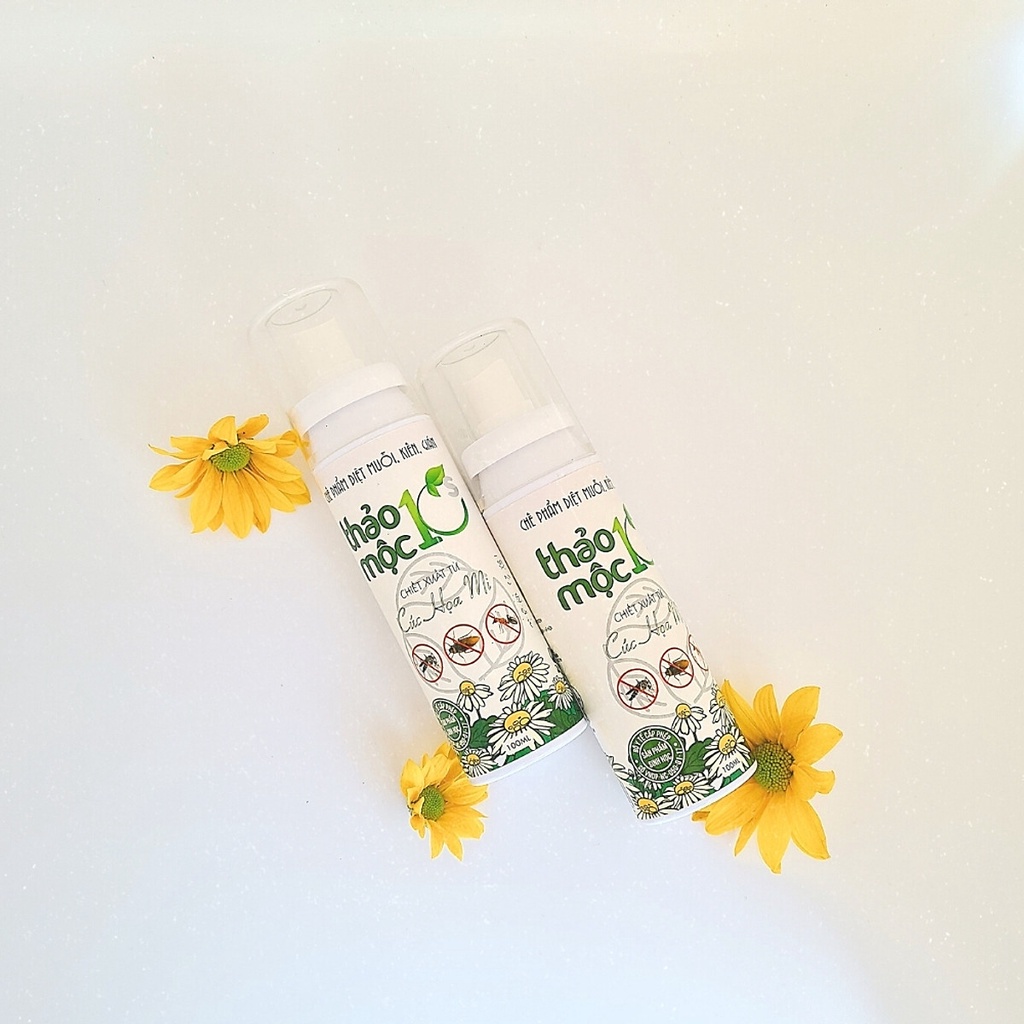 Xịt muỗi Freeship Bình xịt muỗi côn trùng diệt gián diệt kiến sinh học thảo mộc 10s chai 100ml – Được BYT Chứng nhận