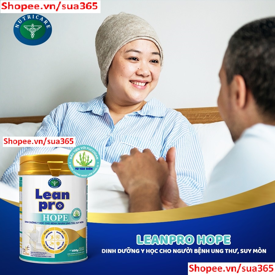 Sữa Lean pro Hope _ ( Đủ Loại: 900g và 400g ) - Dinh Dưỡng Cho Bệnh Ung Thư, Suy Mòn - Date Luôn Mới