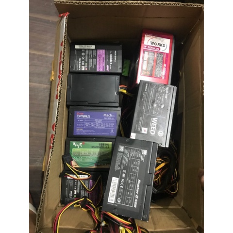 Nguồn 400w 450w 500w 550w 600w 700w công suất thực có chân nguồn 8pin cho CPU, có nguồn phụ 6pin 8pin chạy vga khủng