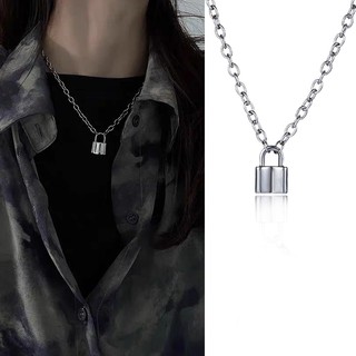 Dây chuyền choker hình ổ khóa dày phong cách gothic thời trang dành cho nữ
