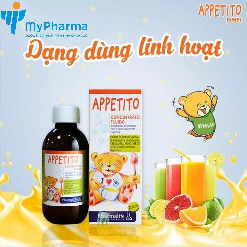Siro Appetito Bimbi - Giúp Trẻ Ăn Ngon, Phát Triển Toàn Diện Cho Trẻ 200ml