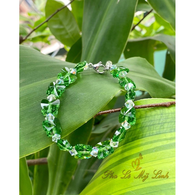 Vòng tay pha lê Swarovski bướm 8mm-10mm
