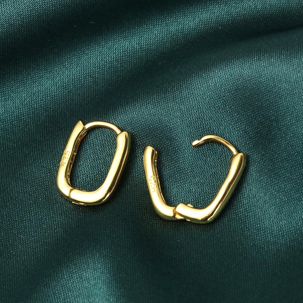 Bông Tai Dạng Vòng Thiết Kế Hình Học Thời Trang Cho Nam Và Nữ