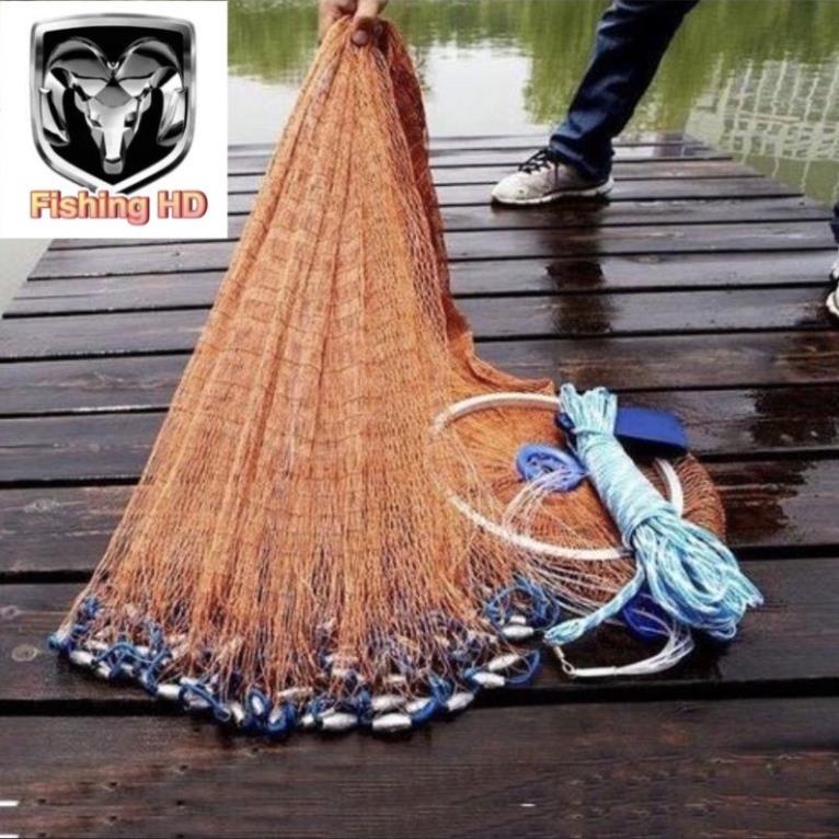 Chài Đánh Cá Thái Lan Chài Đánh Cá Sợi Dù Sợi Cước Đĩa Nhôm Cao Cấp LDC3 đồ câu FISHING_HD
