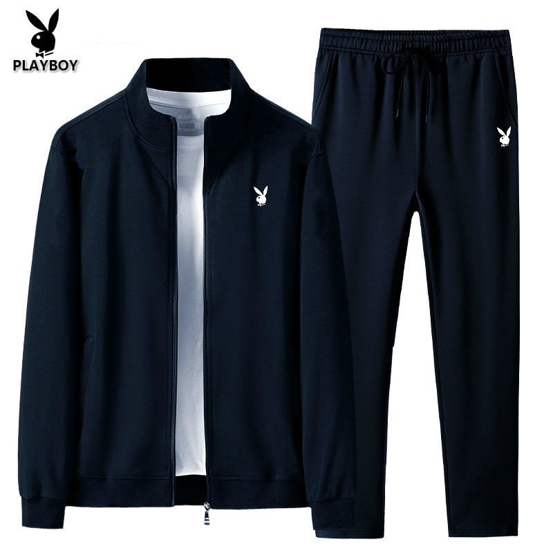Bộ Đồ Thể Thao Playboy Thời Trang Xuân Thu Cho Đàn Ông Trung Niên