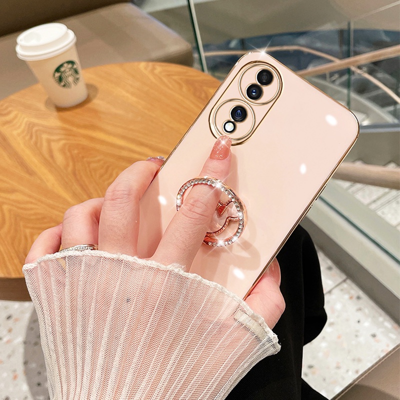 Ốp Điện Thoại Vuông Mềm Có Vòng Đỡ Hình Chuột Cho Samsung Galaxy S23 S22 S21 Ultra S20 S10 Plus Note 20 Ultra S21 S20 FE