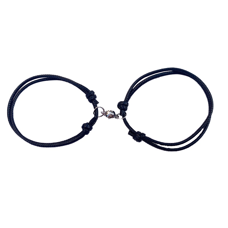 Set 2 Vòng Tay Dây Bện Từ Tính Thời Trang Cho Nam Nữ / Nữ