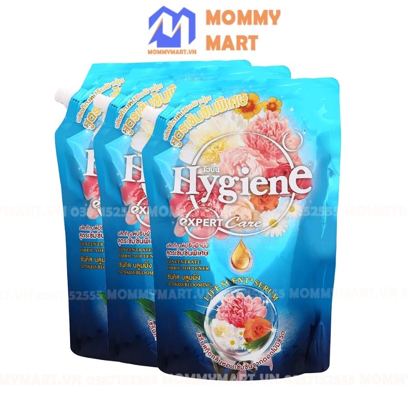 Nước Xả Vải Thái Lan Hygiene Đậm Đặc Gói Lớn 1,3 lit Siêu Thơm Hàng Cao Cấp Mommymart