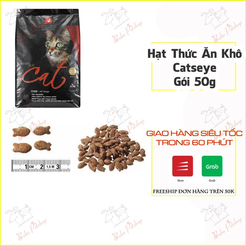 Gói Hạt Cat Eye Dùng Thử 50G Cho Mèo Con - Bobo Pet Shop Hà Nội