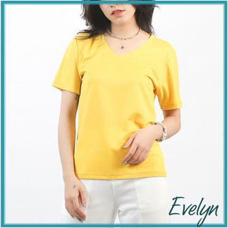 Áo phông nữ rộng cổ tim Evelyn kiểu dáng basic