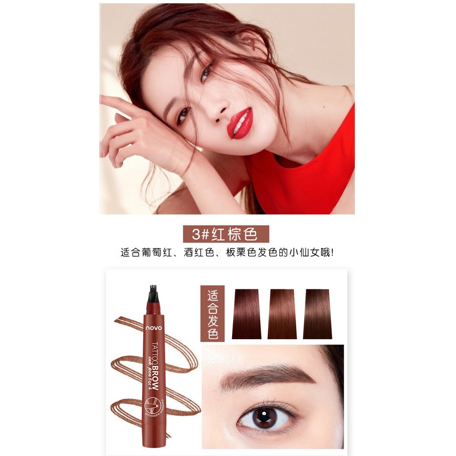 Chì kẻ mày NOVO sợi 4D chất lượng cao | BigBuy360 - bigbuy360.vn