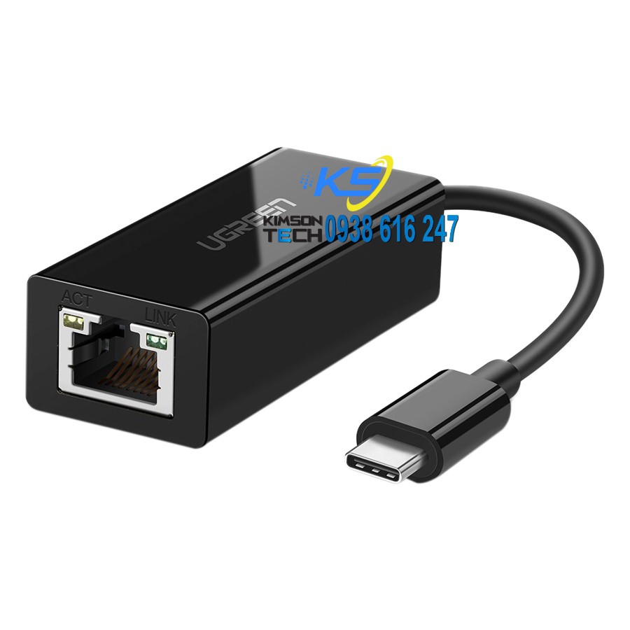 Cáp USB-C sang LAN 1Gbps Cao Cấp Ugreen 50307