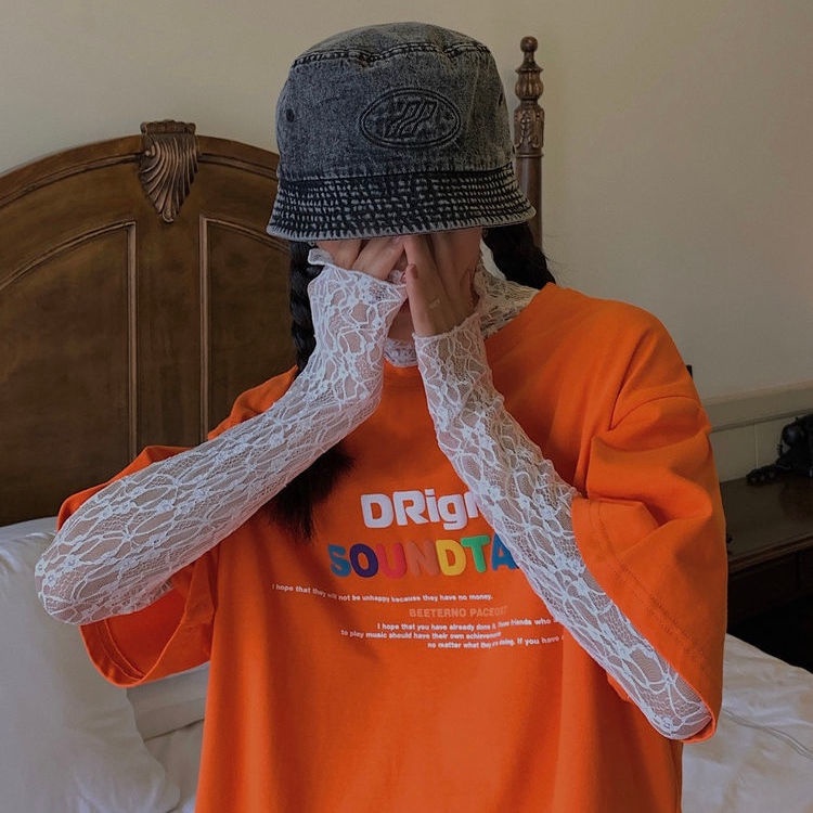 Áo Thun Chiffon Mỏng Phối Ren Thời Trang Mùa Hè 2023 Mới Cho Nữ