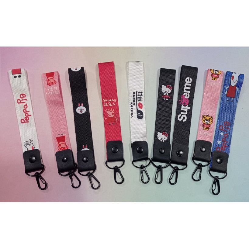 ST5 Dây Đeo Điện Thoại Dây Strap Ngắn 15cm Cute Làm Móc Khóa Móc Điện Thoại name tag