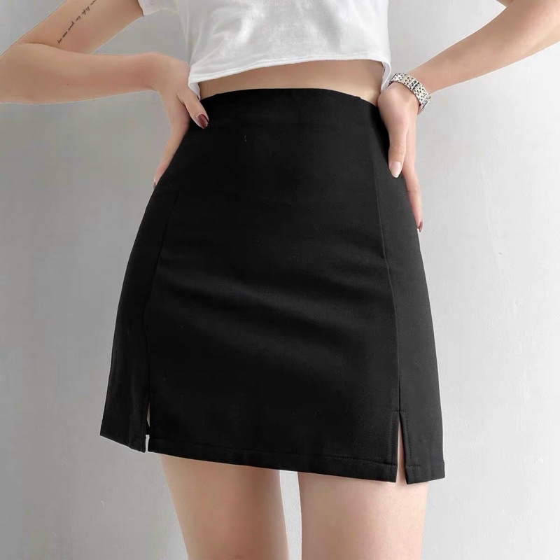 CHÂN VÁY DÁNG CHỮ A XẺ TÀ Chizi Shop
