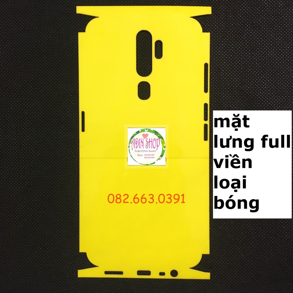 Dán PPF Oppo A5 2020/ A9 2020 dành cho màn hình, mặt lưng, full lưng viền siêu bảo vệ loại bóng, nhám