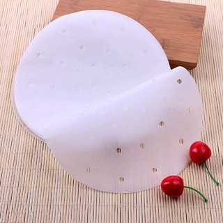 Fryer Liner,200 Pcs Perforated Parchment Paper/Bamboo Steamer Paper/Parchment Pa