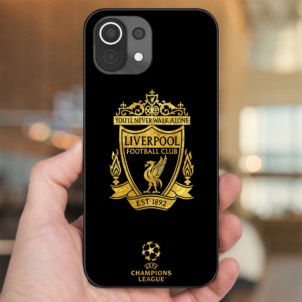 Ốp lưng Xiaomi Mi 11 Lite viền đen in hình Liverpool FC