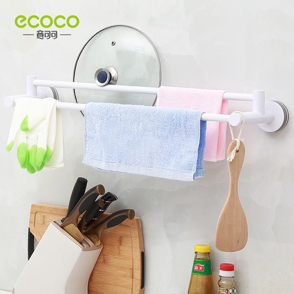 Giá treo khăn đôi nhà tắm hay phòng bếp ecoco E1609
