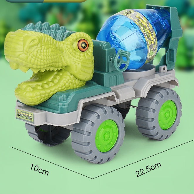 Bộ 4 Xe Đầu Rồng Hot Hit  Bằng Nhựa Cao Cấp Cho Bé