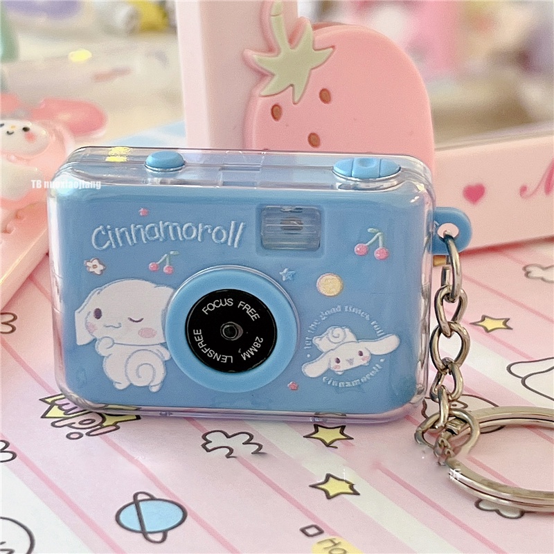Sanrio Móc Khóa đồ chơi cho bé máy ảnh mini đồ chơi giảm stress đồ chơi Móc khóa máy ảnh dạ quang