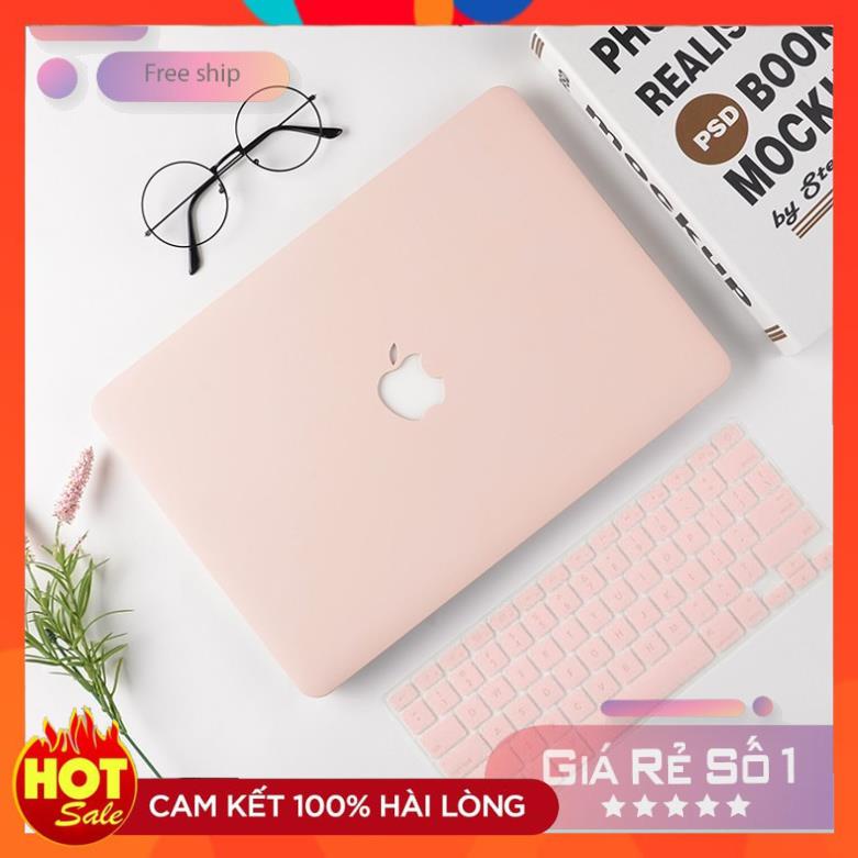 [BH 12 tháng - 1 đổi 1] Combo Ốp + Phủ phím màu Hồng Pastel cho Macbook Air/Pro 13/15/16" (2015 - 2020)