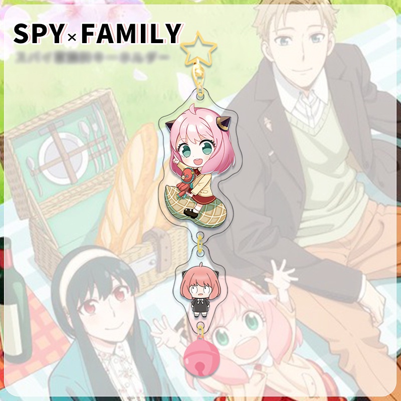 ( TÍ HON LỤC LẠC ) Móc khóa Spy x Family Gia đình điệp viên ver tí hon mica trong acrylic anime chibi