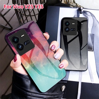 Vỏ kính trong suốt bằng đá cẩm thạch sang trọng cho Vivo V40 Pro Lite Y19s V30E Y28 Y03 V25 E Kính cường lực bảo vệ Camera Vỏ điện thoại TPU siêu mỏng Vỏ mềm chống sốc Vỏ mặt sau