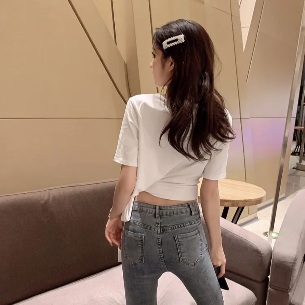 Aó Thun Captop Cột Dây Cute Dễ Thương