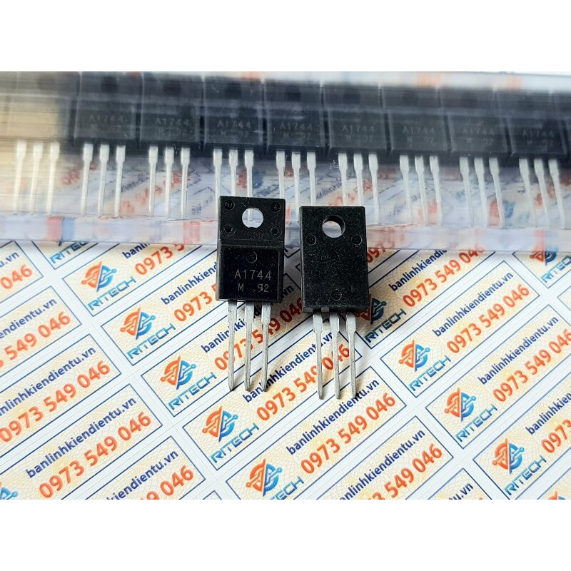 [Combo 2 chiếc] 2SA1744 A1744 1744 Transistor 15A/100V/ 30W TO-220F hàng chính hãng