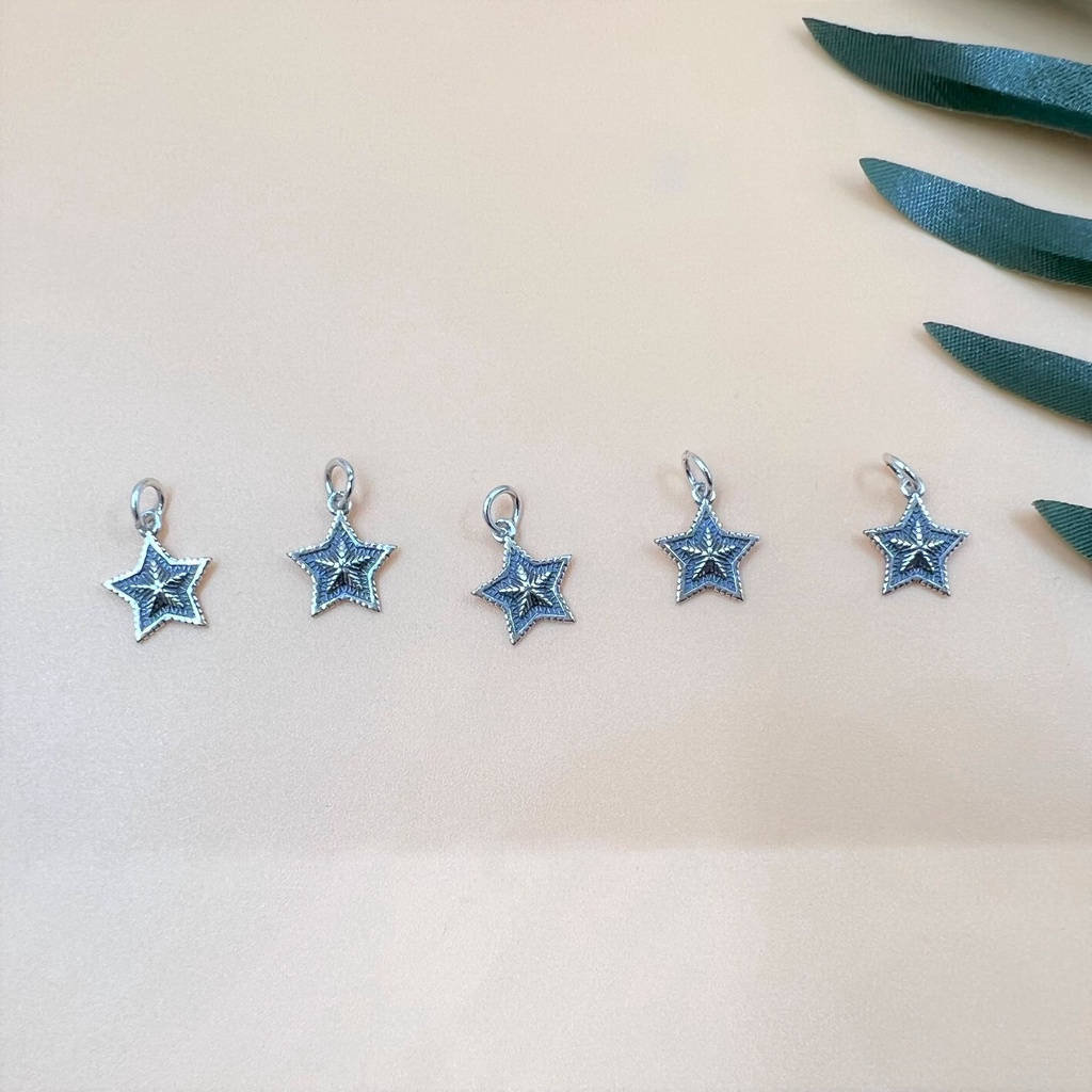 Charm treo bạc thái hình ngôi sao nổi - Charm Bạc 925 - Mã CA269