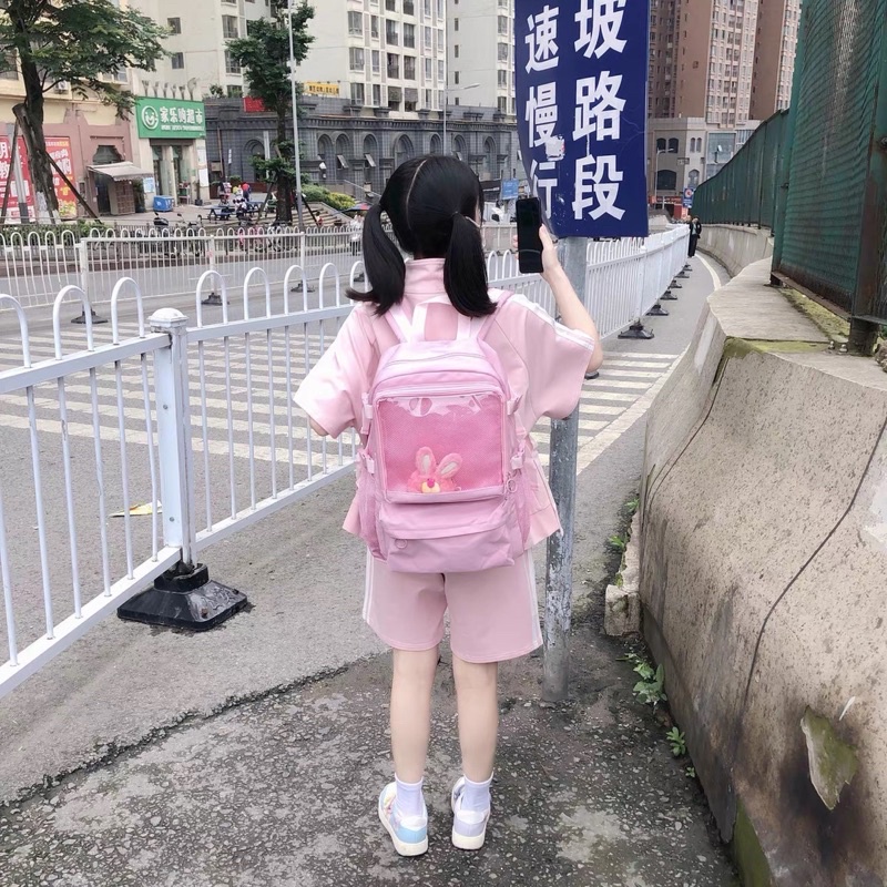 Set bộ áo thun khoá kéo+ quần đùi 3 sọc thêu hình gấu