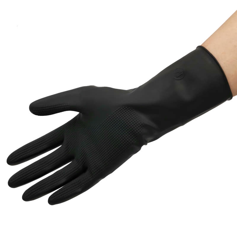Một đôi găng tay đen cách nhiệt gội đầu dưỡng sinh