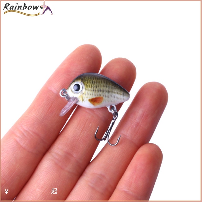 Set 5 Mồi Giả Nhử Cá Mini 2.7CM 1.5g Bằng Nhựa Kèm Hộp Đựng