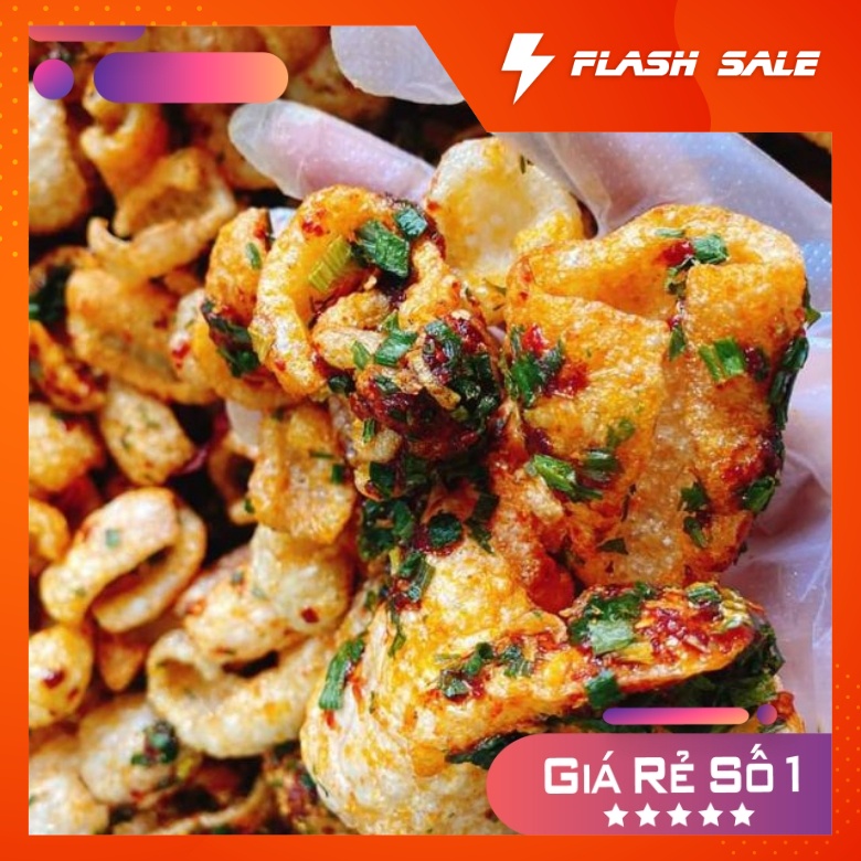 Da heo chiên giòn sốt mắm hành Eric's Food 150g, thơm giòn, ăn vặt Sài Gòn siêu ngon, giá rẻ