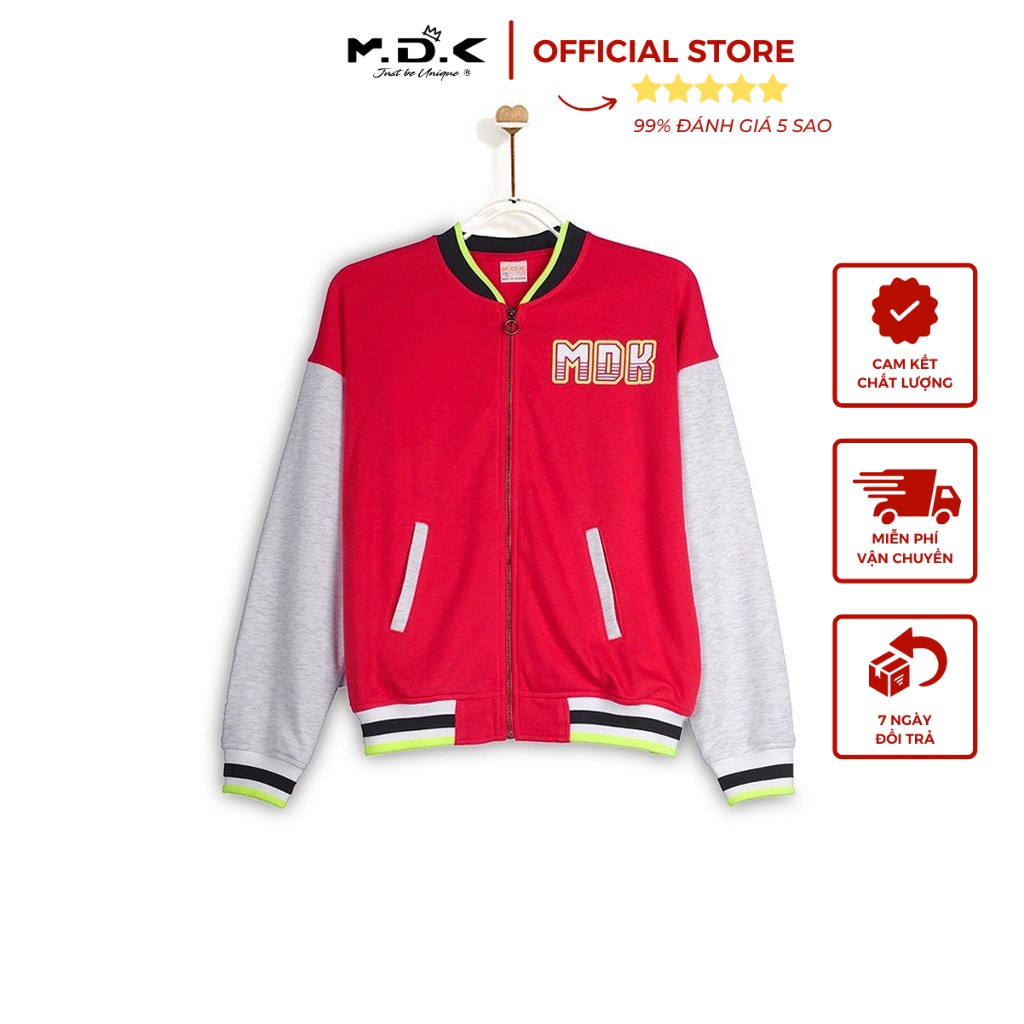 Áo Khoác Bé Trai M.D.K Contrast Color Printed Bomber Jacket M.D.K - thời trang, năng động