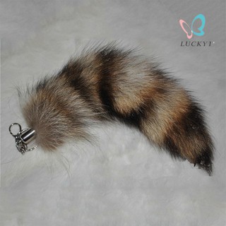 Móc khóa hình đuôi chồn dễ thương