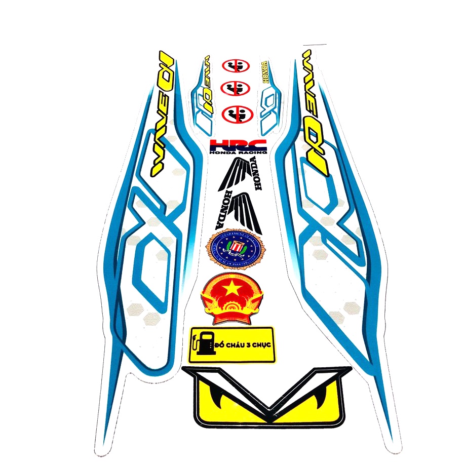 tem dán xe chống nước 3 lớp cho wave a