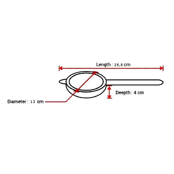 Rây Lọc Bột, Cháo Ăn Dặm Cho Bé Loại Trung 12 CM Mắt Dày Inox Không Dỉ