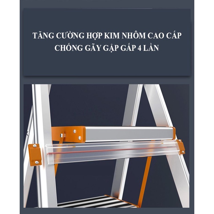 Thang ghế INOX gấp gọn AMECA Nhật Bản loại 3-7 bậc gọn nhẹ