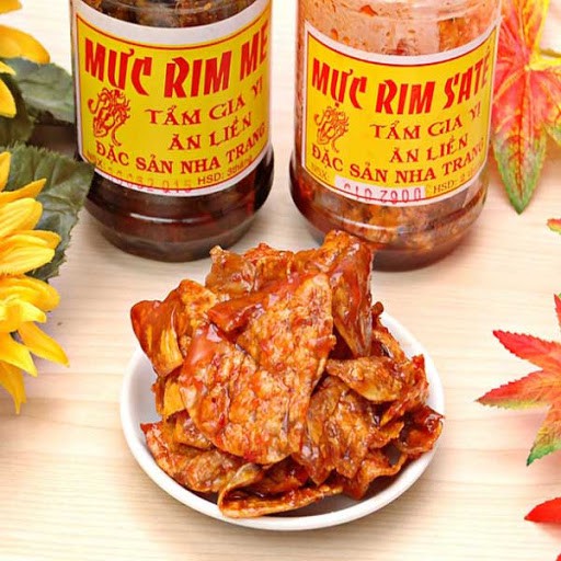 Mực rim me mực rim sa tế mực rim cay nha trang loại ngon cay ngọt đậm vị 300gr