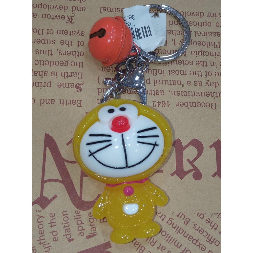Móc khóa hình Doraemon có đèn nhấp nháy