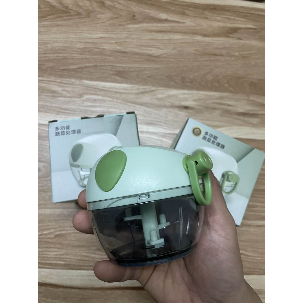 Máy xay tỏi ớt mini, xay rau củ cầm tay siêu tiện lợi 180ml Dụng cụ băm rau củ quả mini cầm tay
