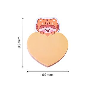 Giấy ghi chú Giấy note Sticky note Gấu trái tim